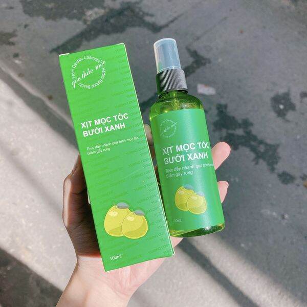 Xịt mọc tóc bưởi xanh góc thảo mộc
