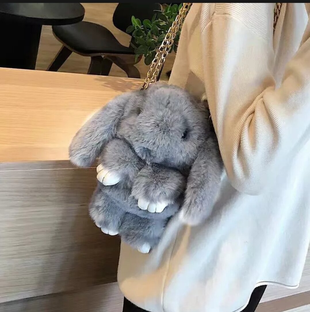 Túi Đeo Chéo Thỏ Bông Xinh Xắn