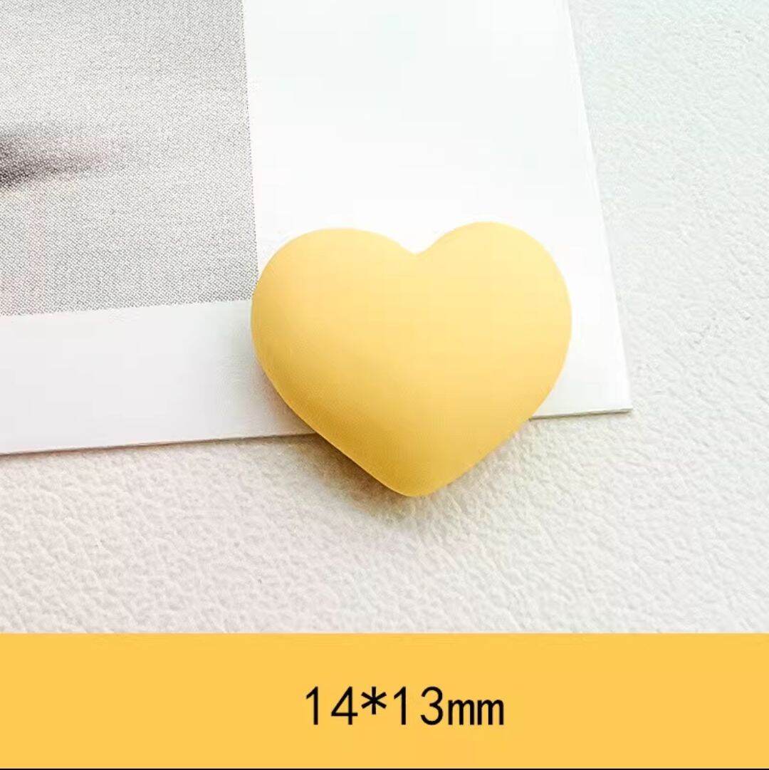 Charm trái tim nhiều màu trang trí diy