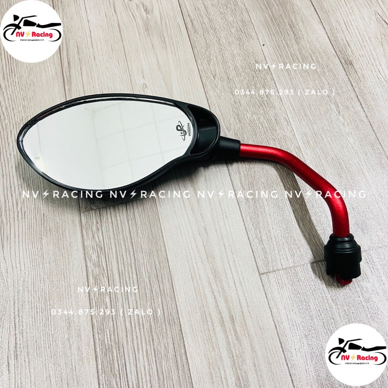 Kính chiếu hậu kiểu yaz chân cong nhôm màu hãng univer
