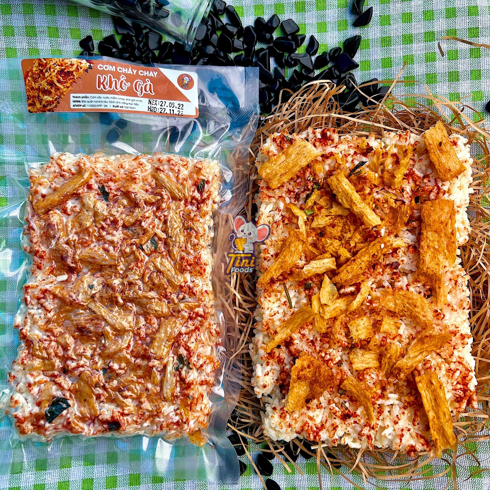Cơm cháy chay tini - vị khô gà 180g