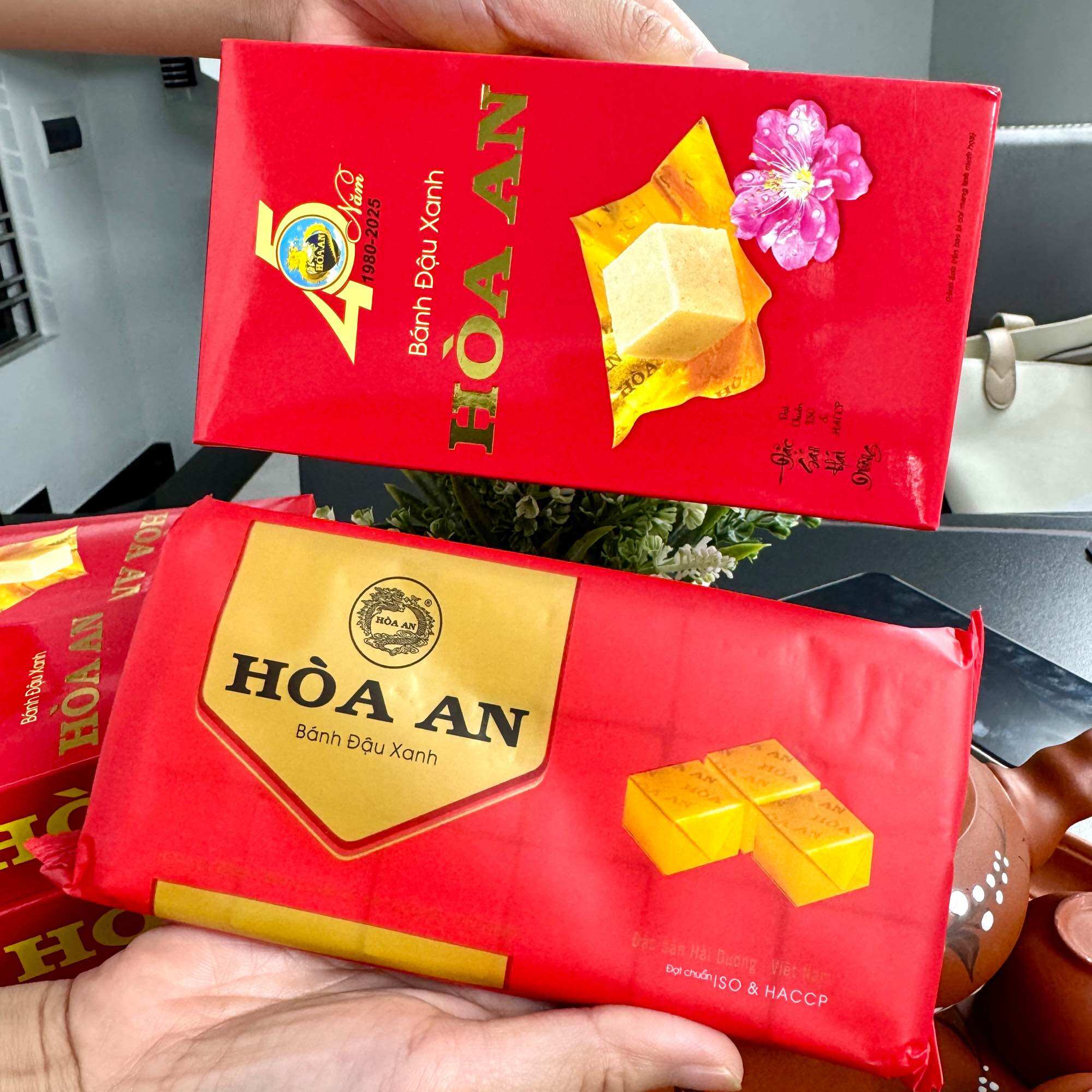 Bánh Đậu Xanh HÒA AN Hộp 200Gr