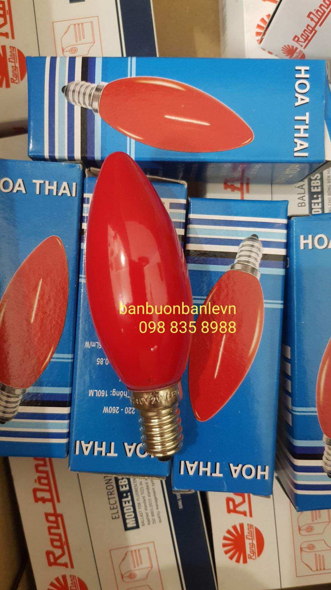 Bóng đèn LED nhót đỏ dây tóc  đui xoáy E14