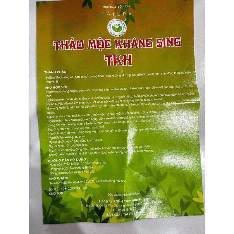 THẢO MỘC KHÁNG SINH TRẦN KIM HUYỀN