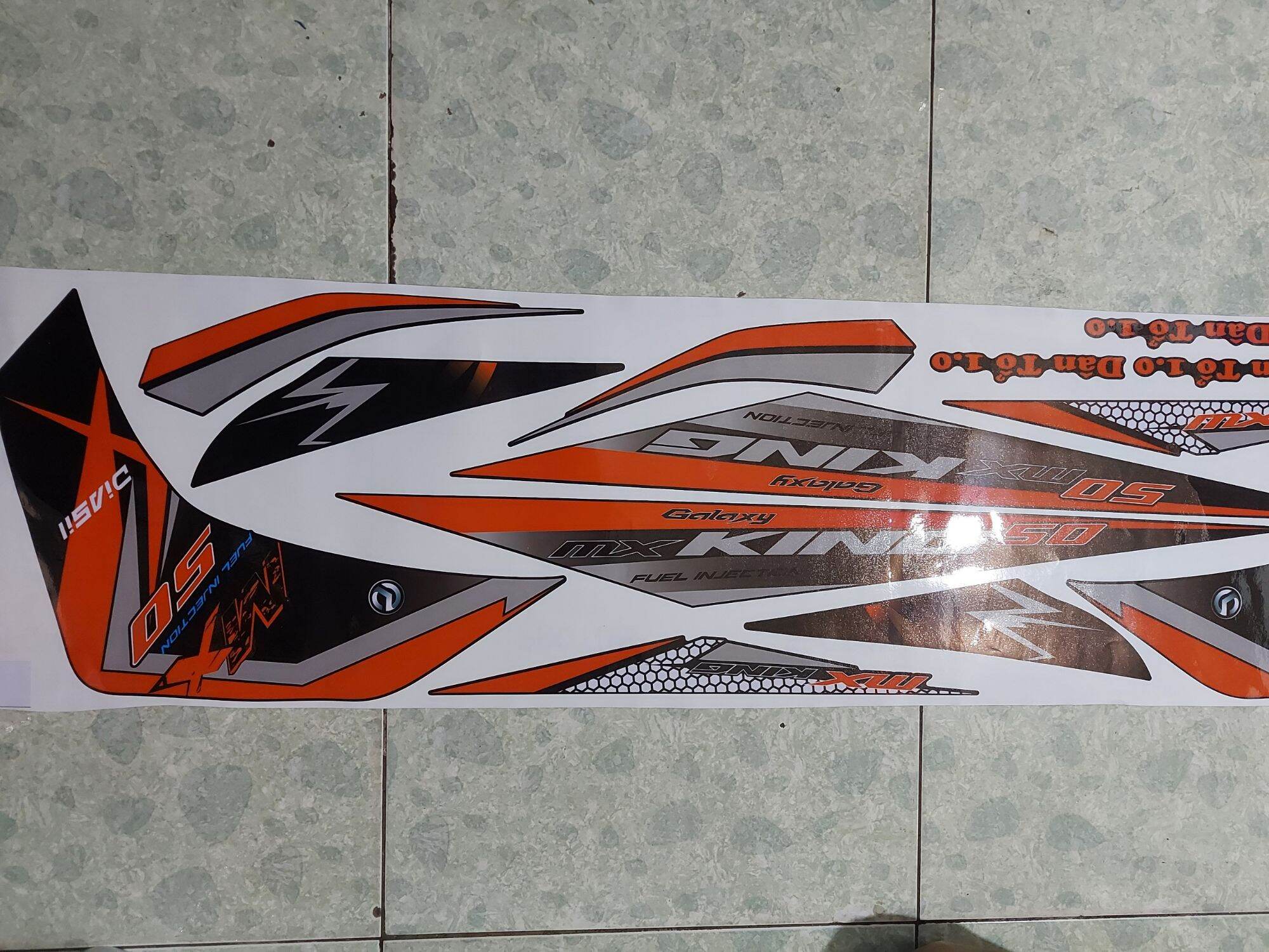 [HCM]Tem xe galaxy . Tem rời cao cấp dán xe đen  xe đỏ