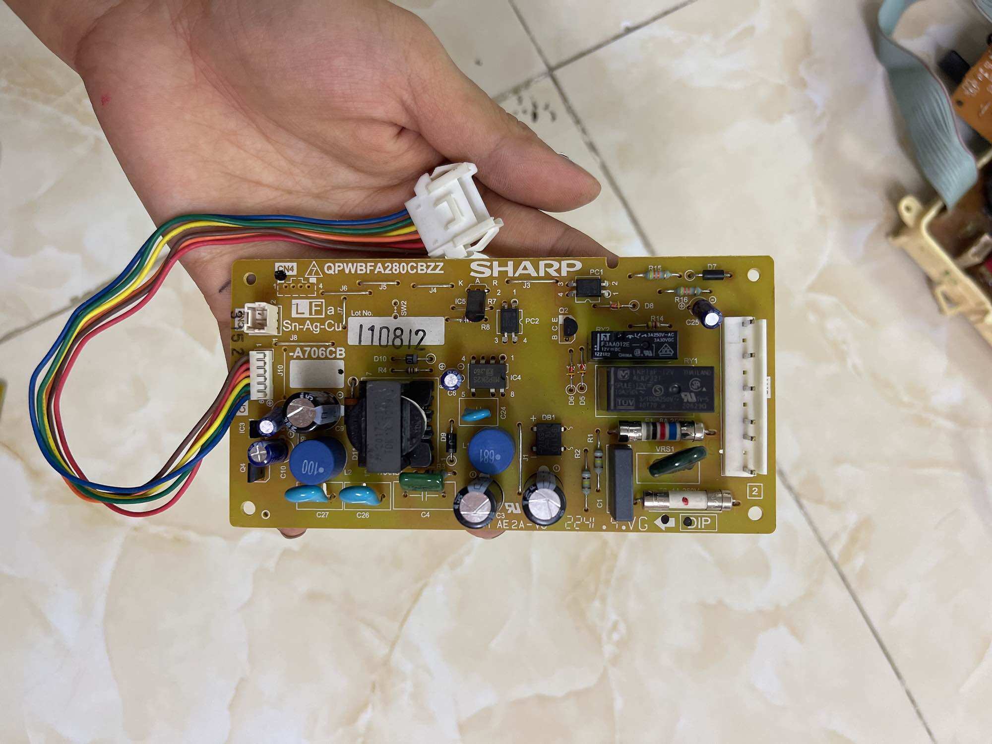 Bo mạch tủ lạnh SHARP hàng tháo máy zin