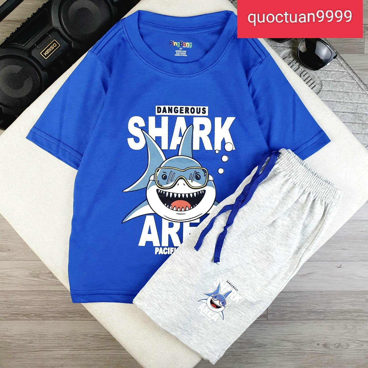 Bộ đồ bé trai vnxk thun cotton 100%