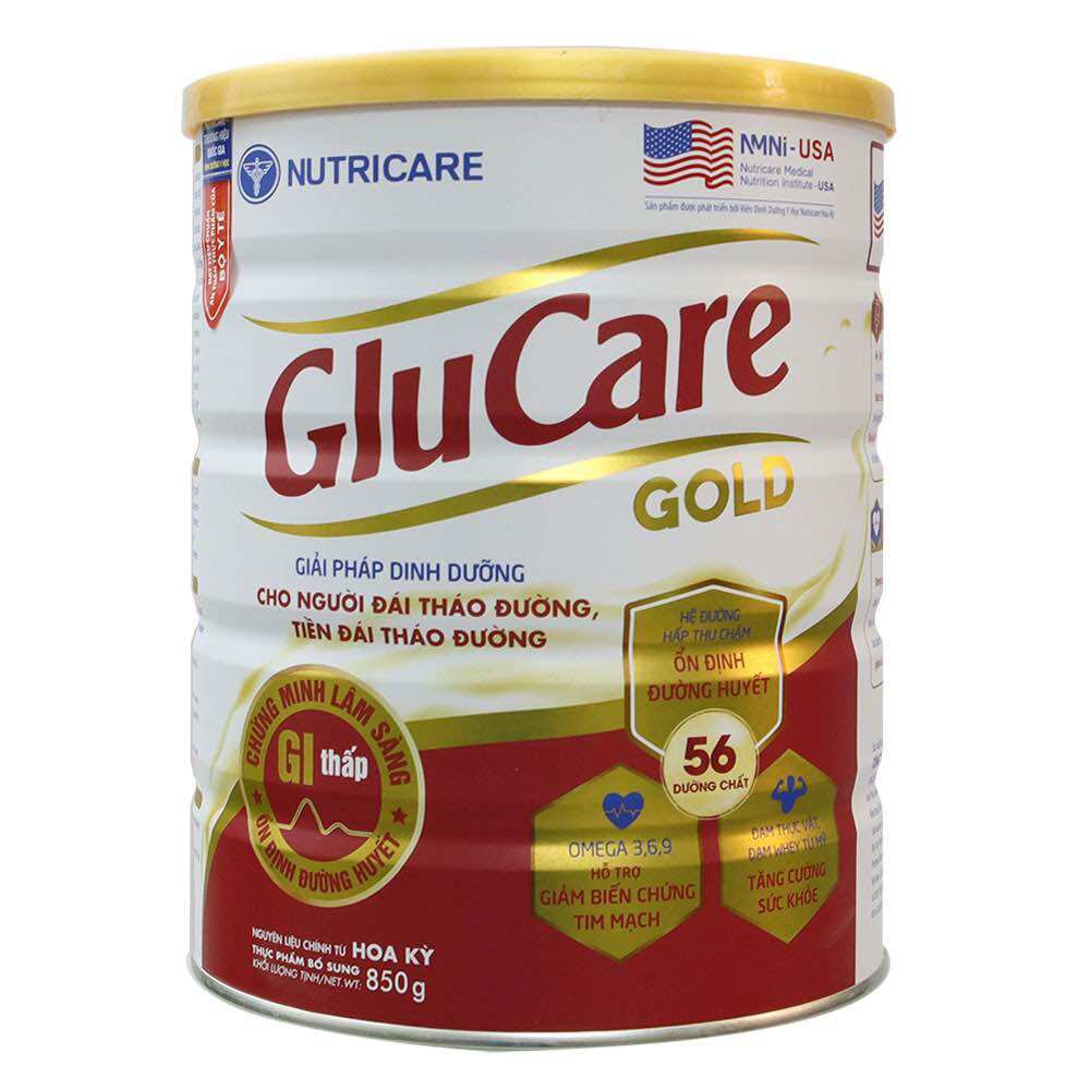 Sữa bột Glucare Gold lon 900g - date mới, mẫu mới