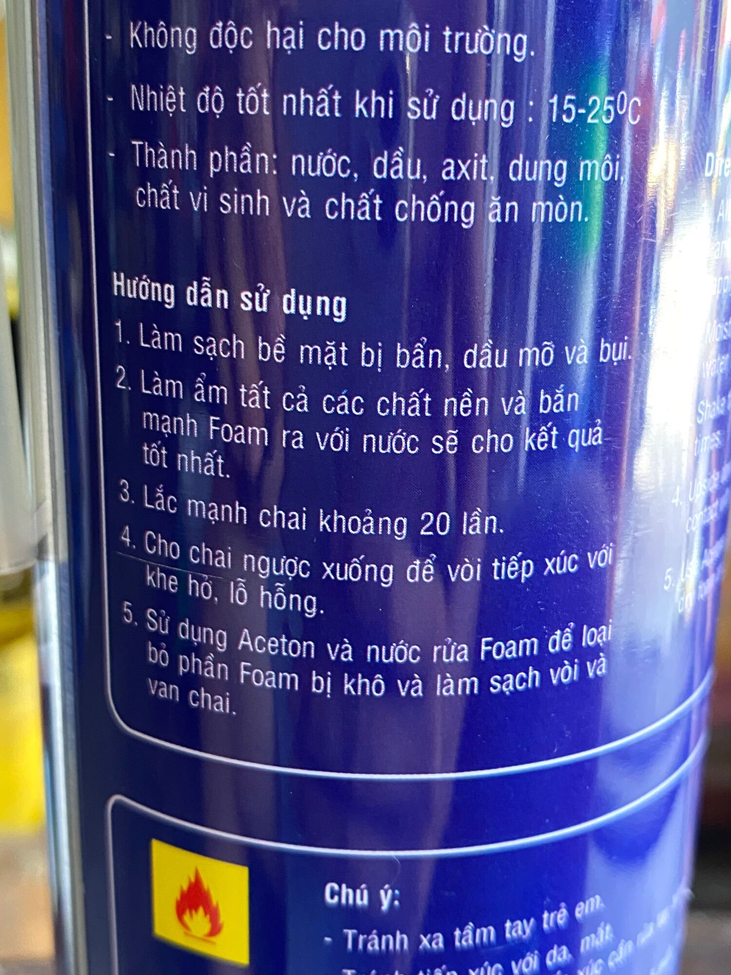 Chai xịt apollo Foam