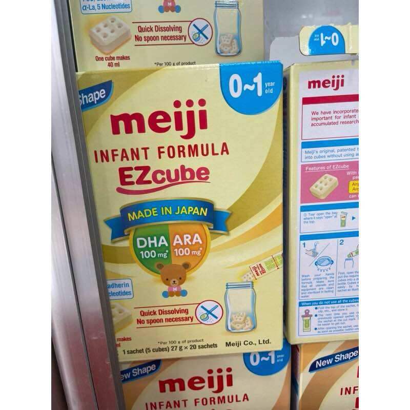 1 thanh sữa Meiji nhập khẩu nhật 27g