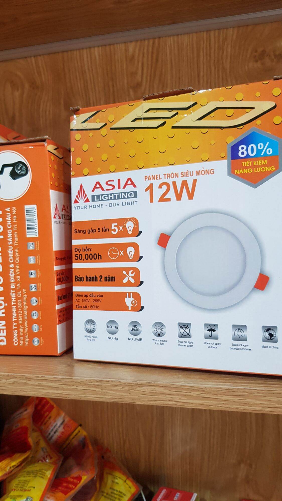 Combo 15c panel tròn phi 160 / 12w Asia