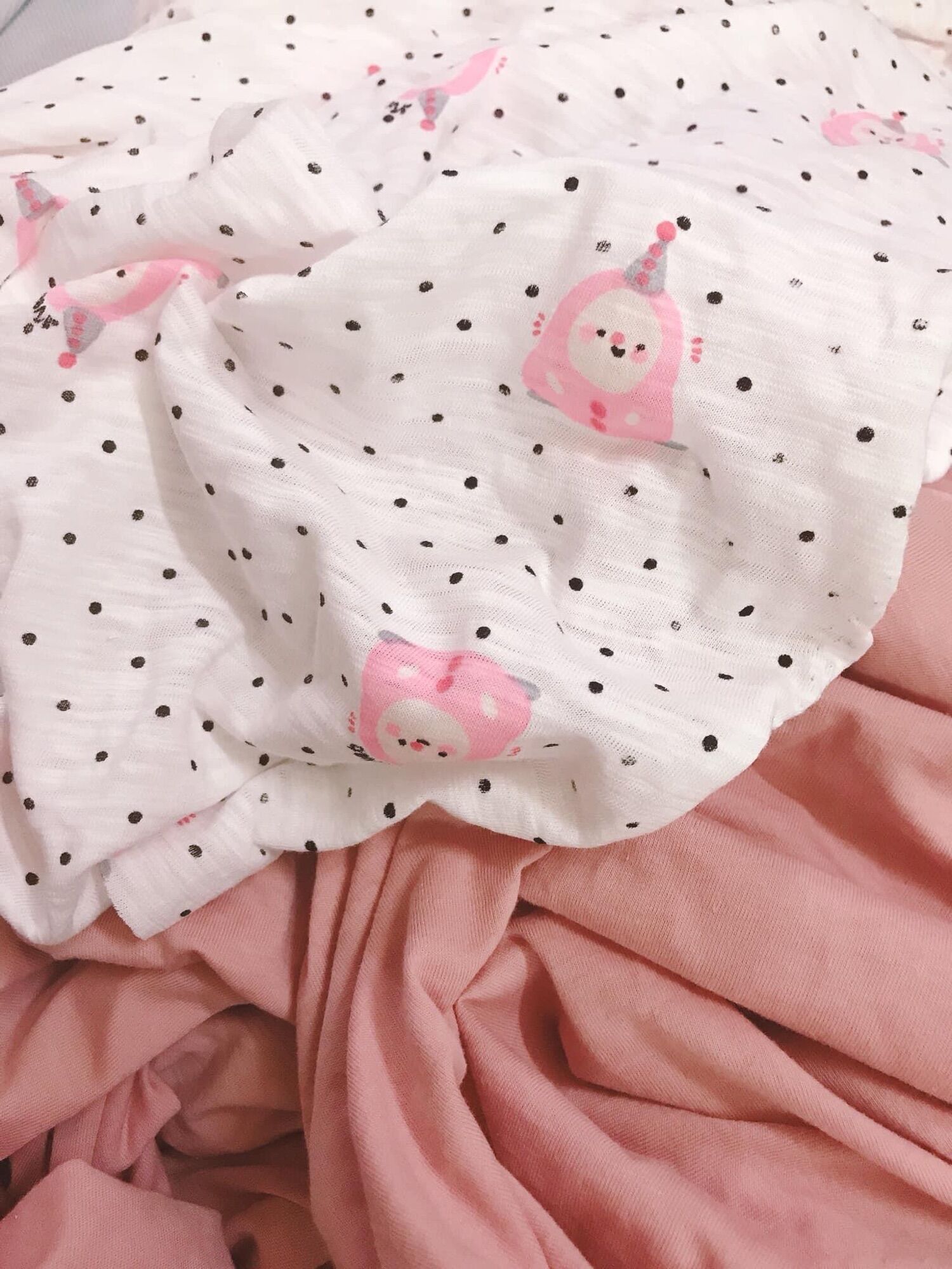 Vải Cotton may đồ cho bé