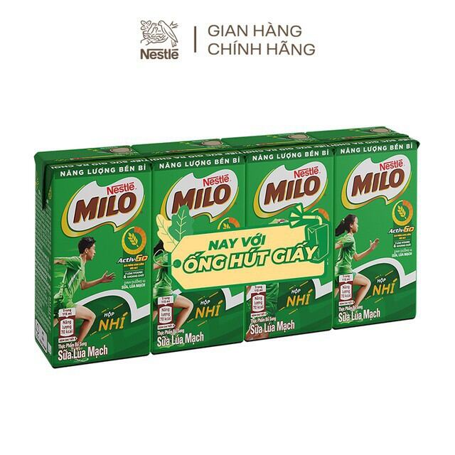 Lốc 4 hộp Milo 115ml/ 180ml
