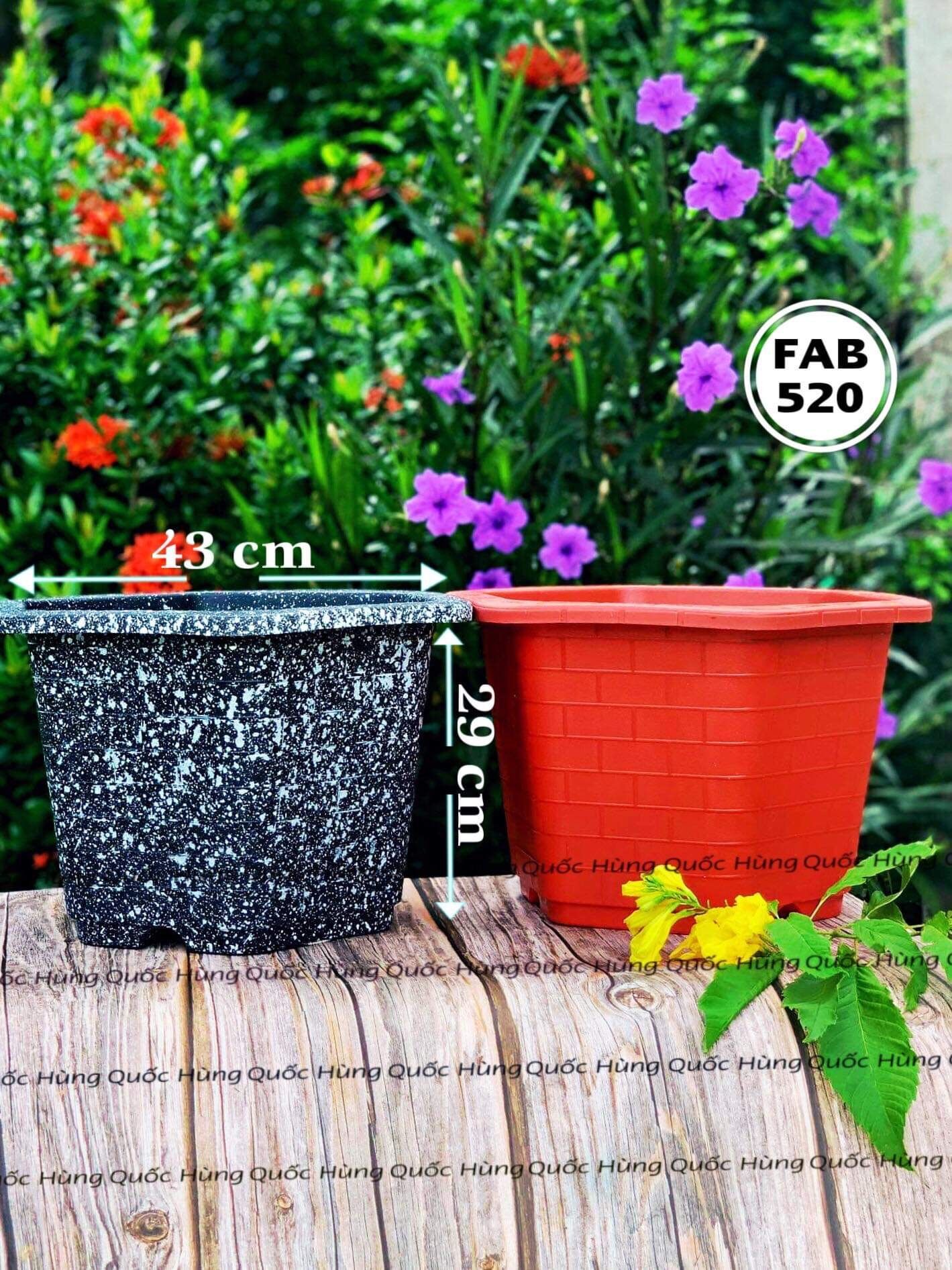[ 5 Cái ] Chậu nhựa Lục Giác FAB đủ size