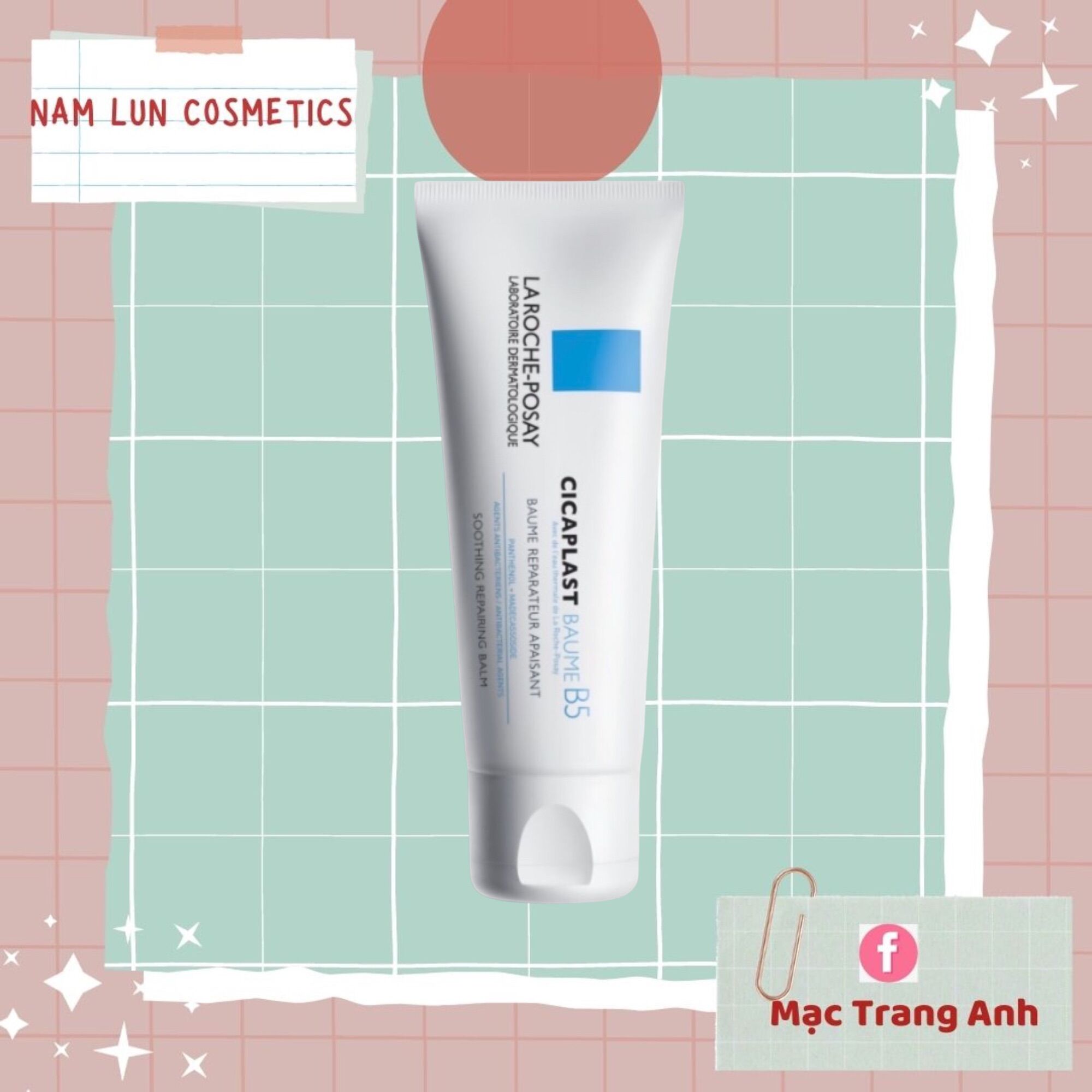Kem dưỡng da la roche-posay làm dịu da & phục hồi da b5 40ml