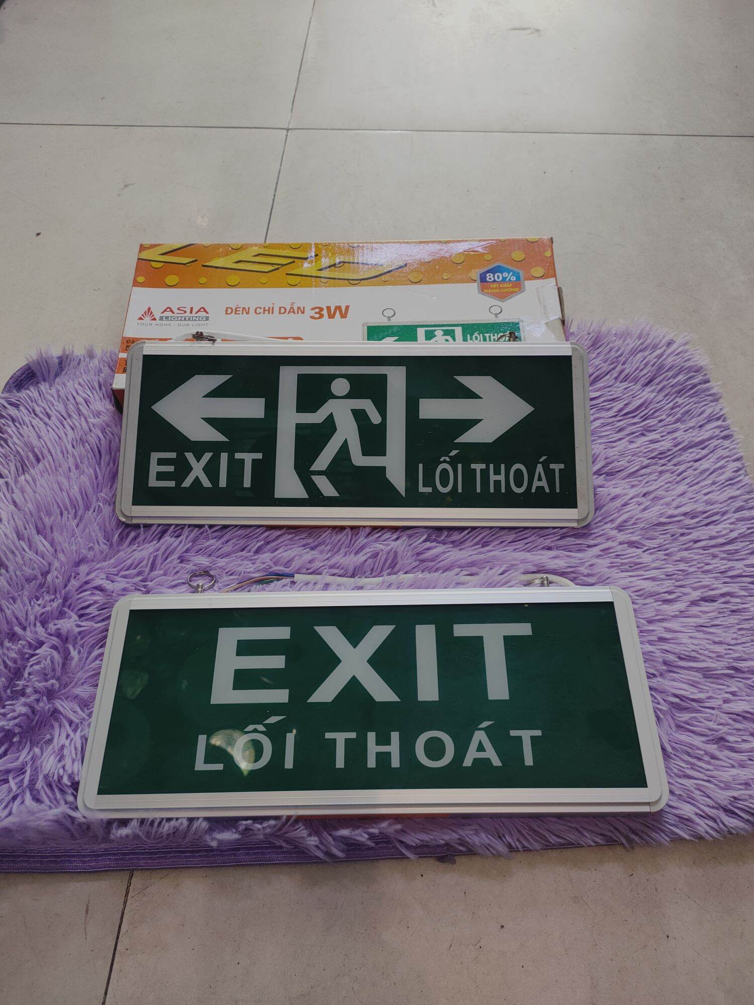 Đèn exit, thoát hiểm các loại asia