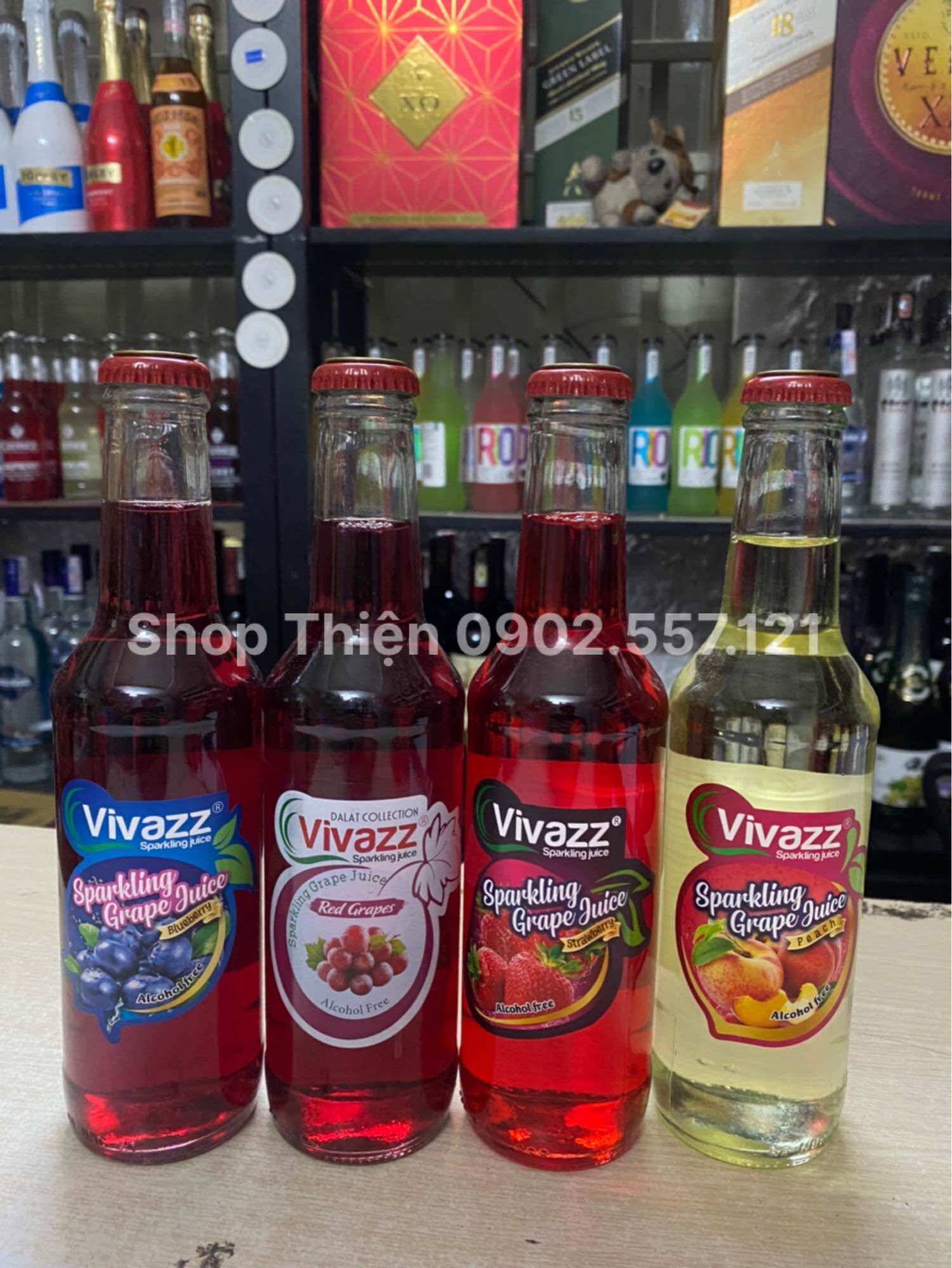 Nước Nho Có Ga VIVAZZ Sparkling Grape Juice 275ml