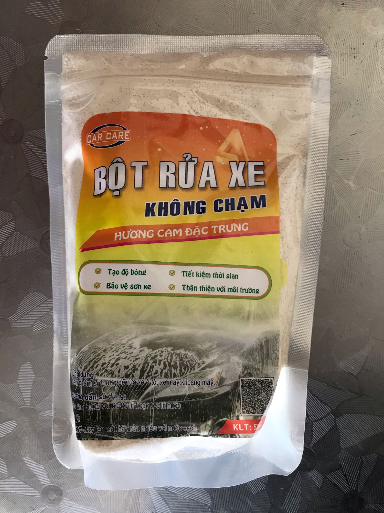 Bột rửa xe không chạm