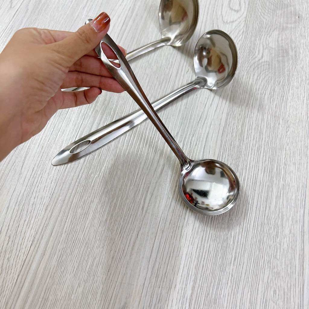 🔥 Sỉ_ 10 Vá Múc Canh Inox Cao Cấp
