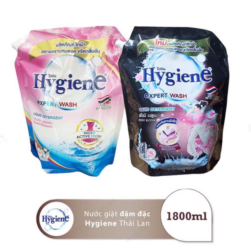 Nước giặt thái lan hygiene túi 1800ml mẫu mới