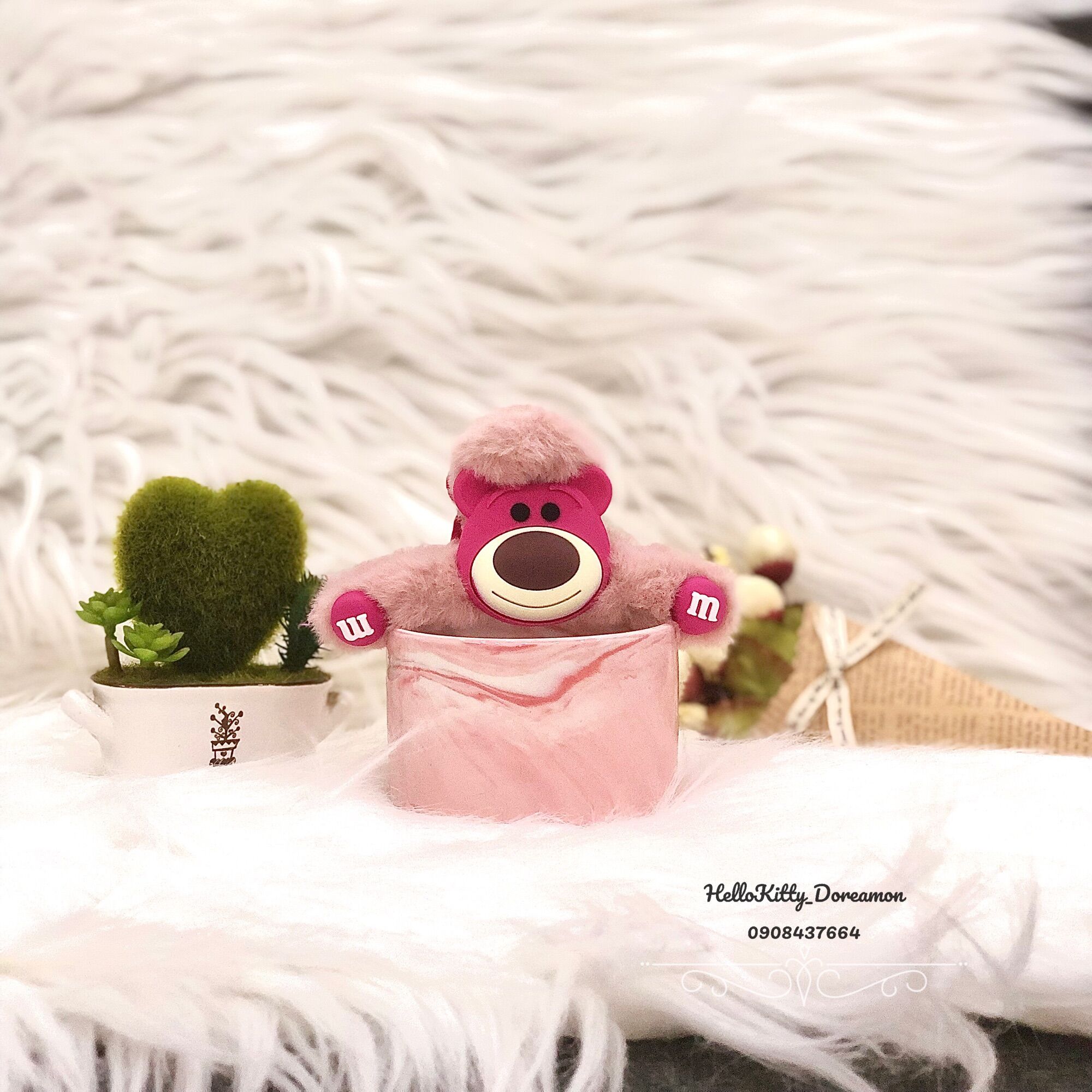 KẸP TÓC CÀNG CUA LÔNG GẤU DÂU LOTSO