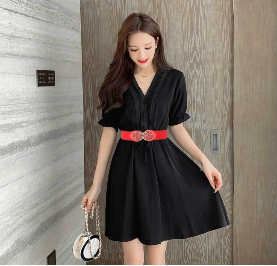 Thắt lưng nữ dây nịt nữ đai váy nịt bụng 4cm