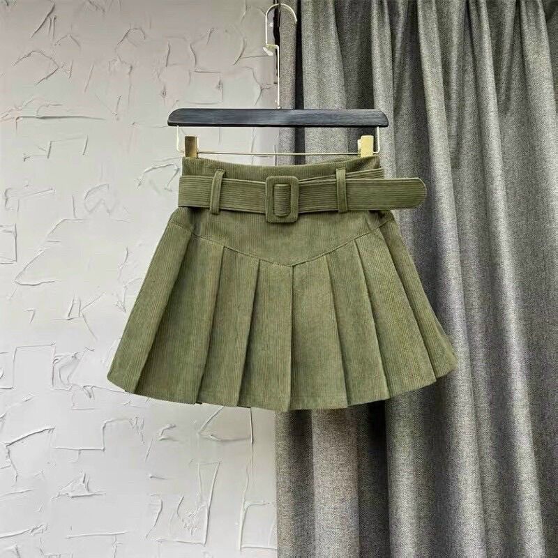 (SHOP TÁO ĐỎ BIGSIZE 50KG ĐẾN 90KG) chân váy ngắn kèm đai lưng