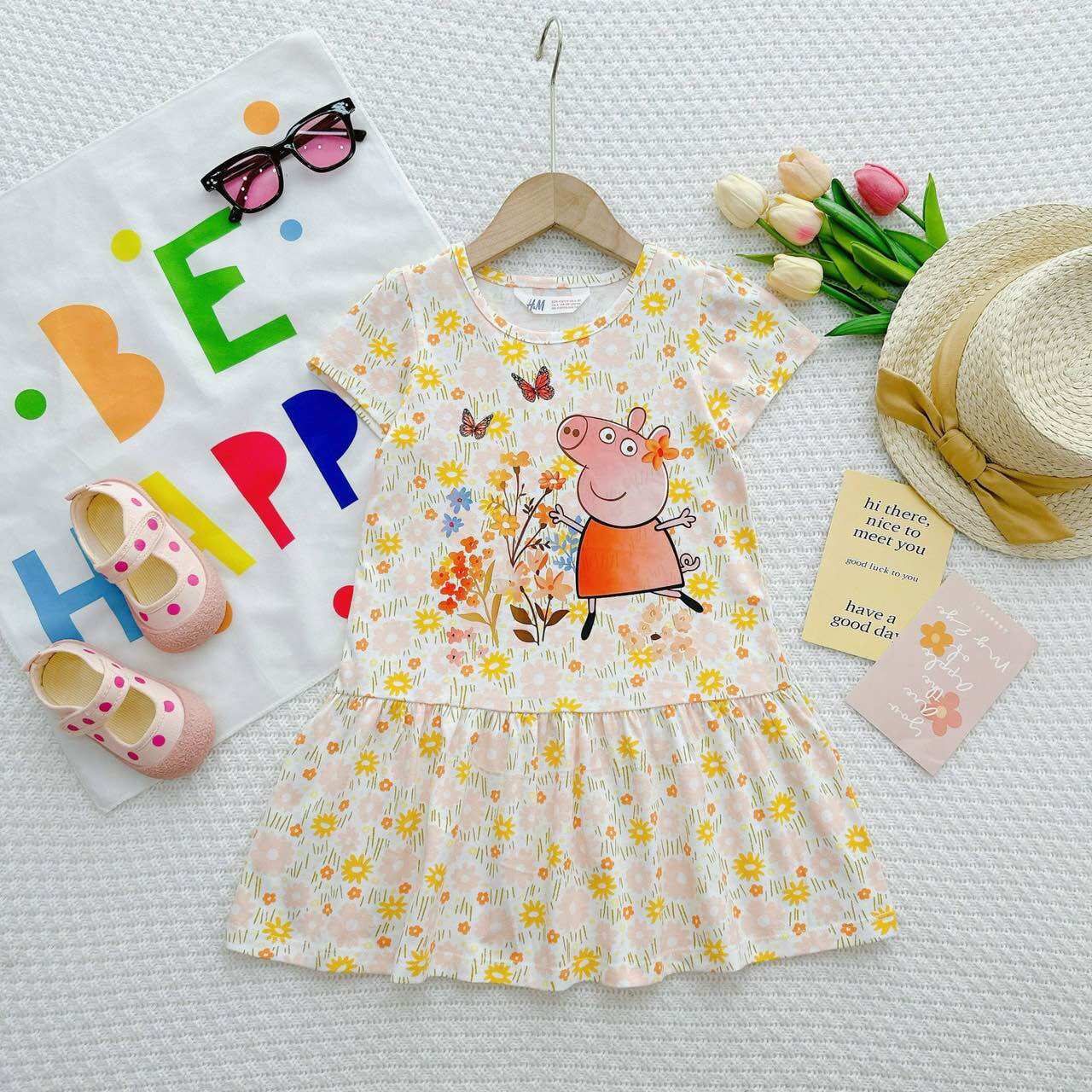Đầm/Váy Đuôi Cá Thun Cotton H.&M (Size: 12-39kg)