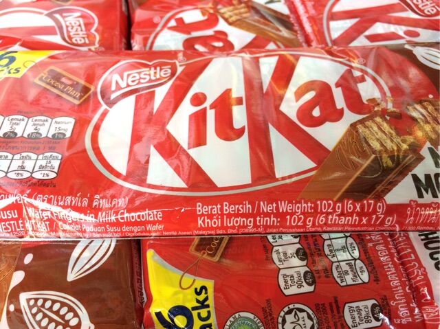 Kit kat gói 6 thanh socola 2f (17g)
