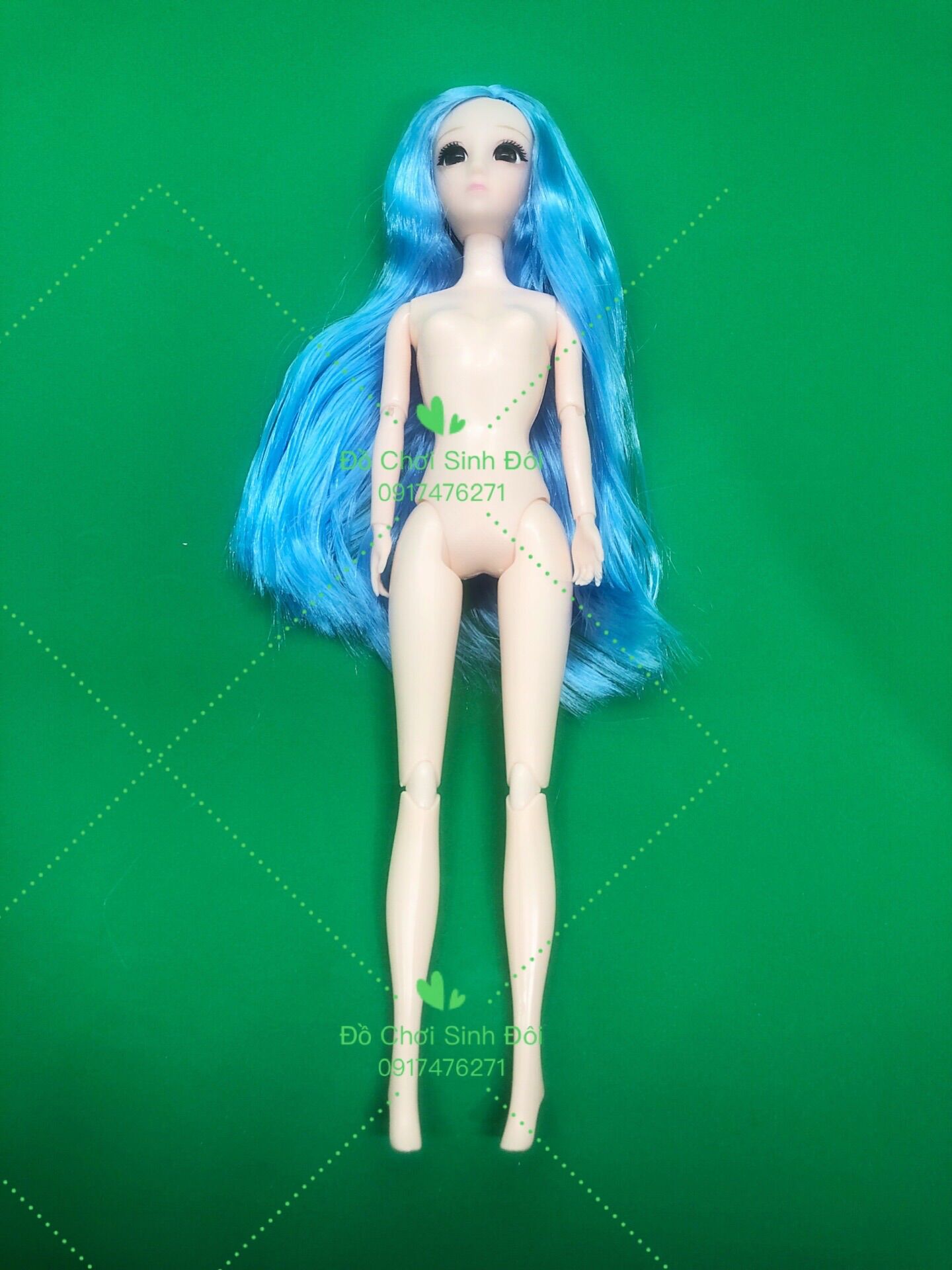 Búp bê bjd - thân 11 khớp mắt 3D