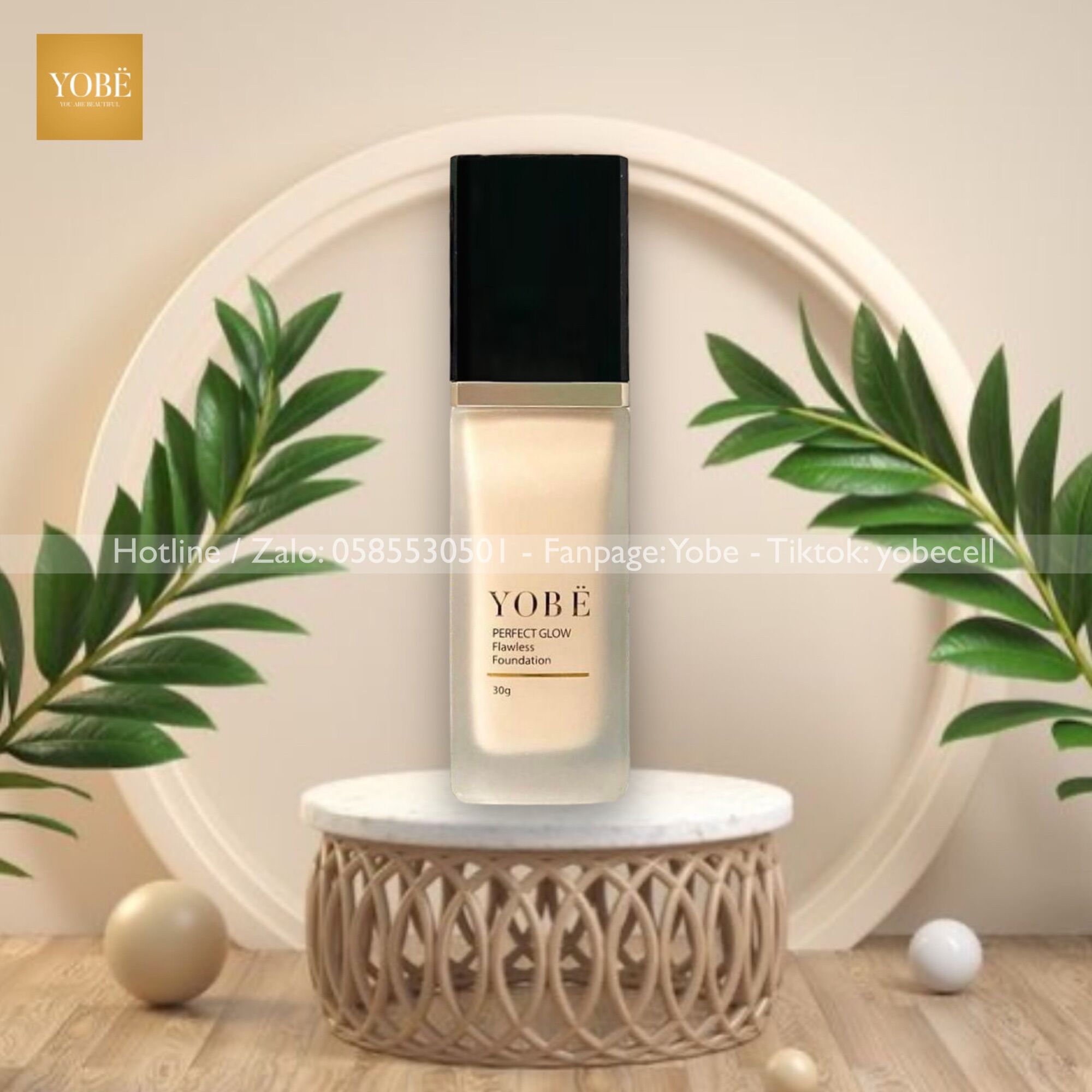 [ Chính Hãng ] Kem Nền Yobe Perfect Glow Flawless Foundation