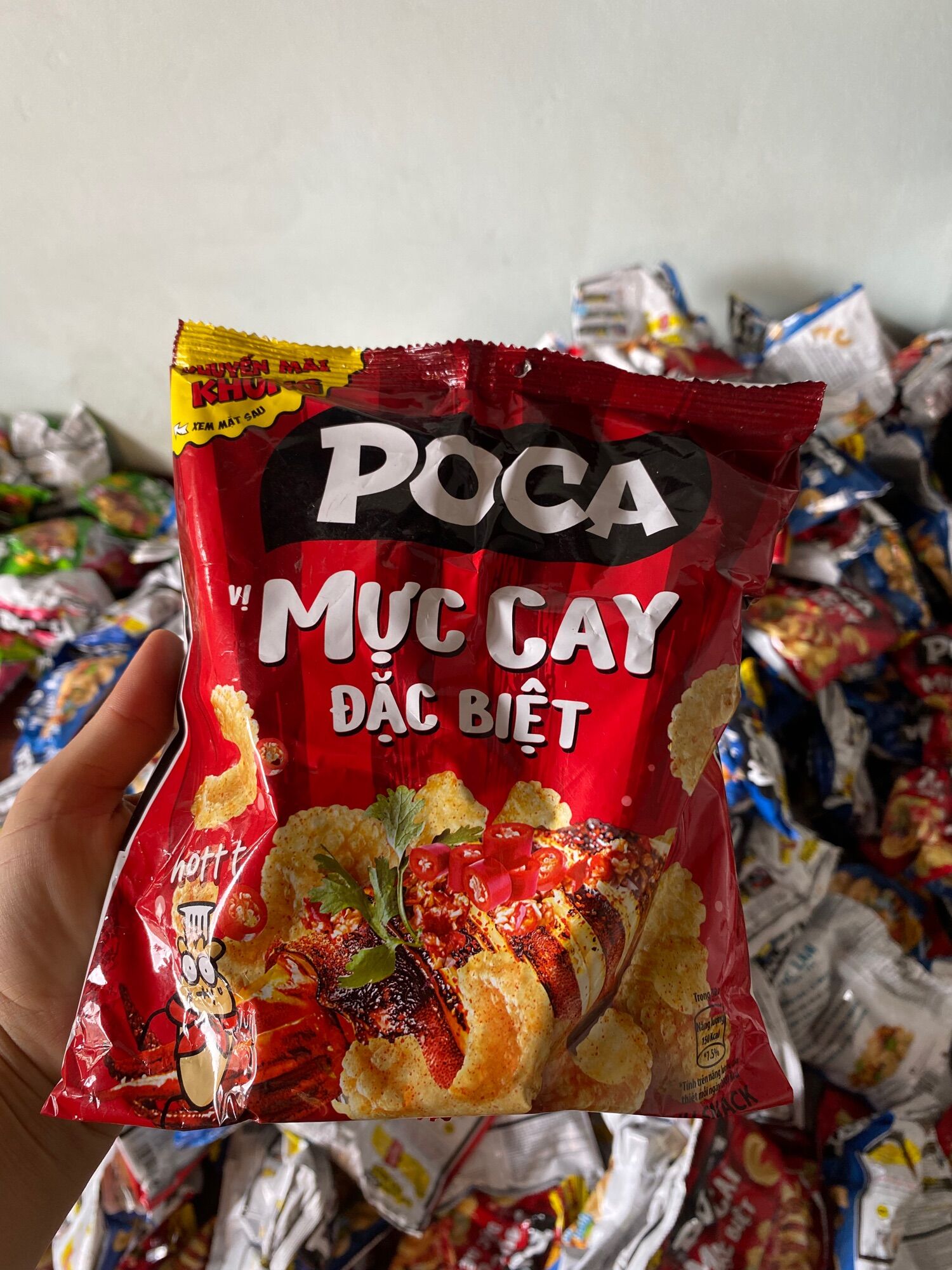 Combo 10 gói snack mực poca, hàng lỗi xẹp