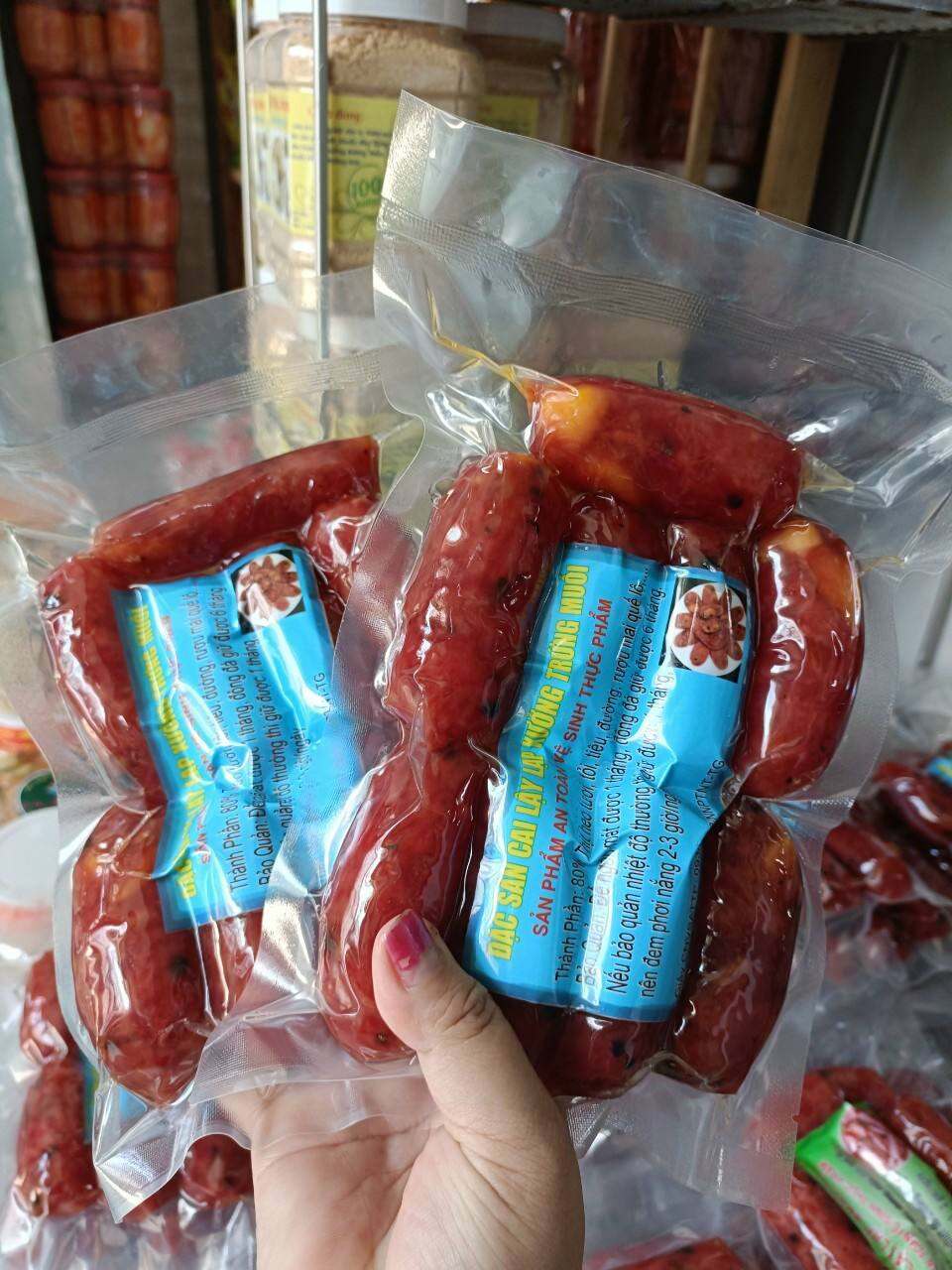 1KG Lạp Xưởng Tươi Trứng Muối Loại 1 Hình thật 100%