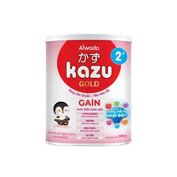 Sữa bột kazu gain gold 2 810g