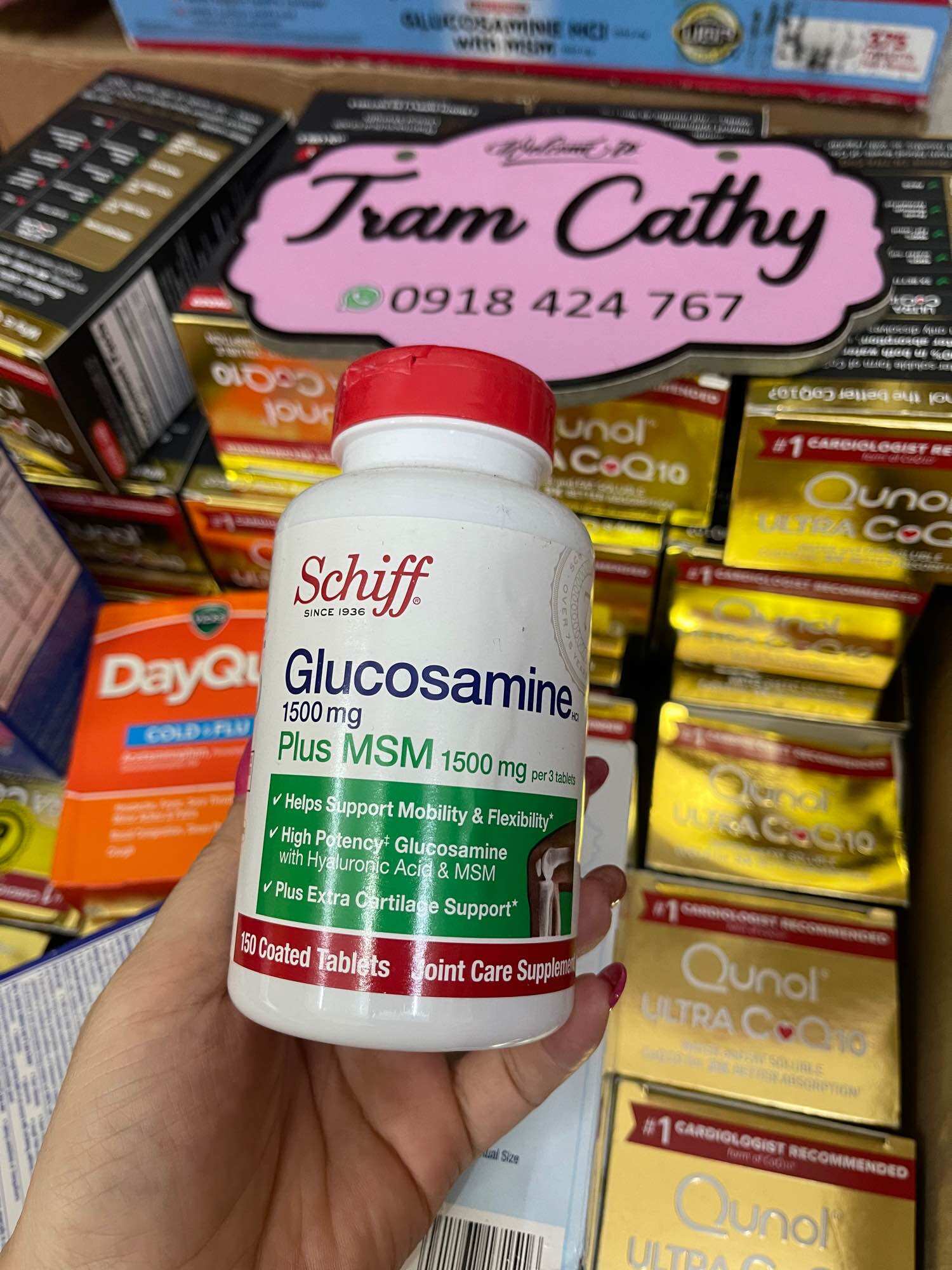 Viên uống bổ khớp glucosamine msm schiff 150 viên