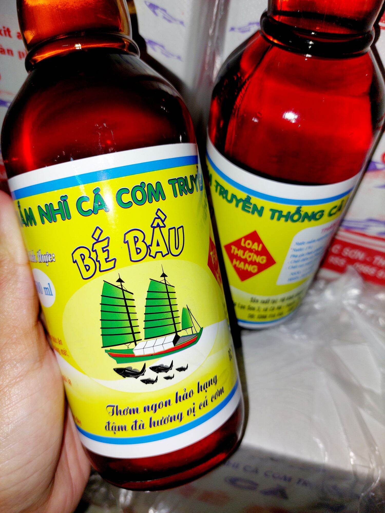 1 thùng mắm Bé Bầu thượng hạng (6chai×500ml)