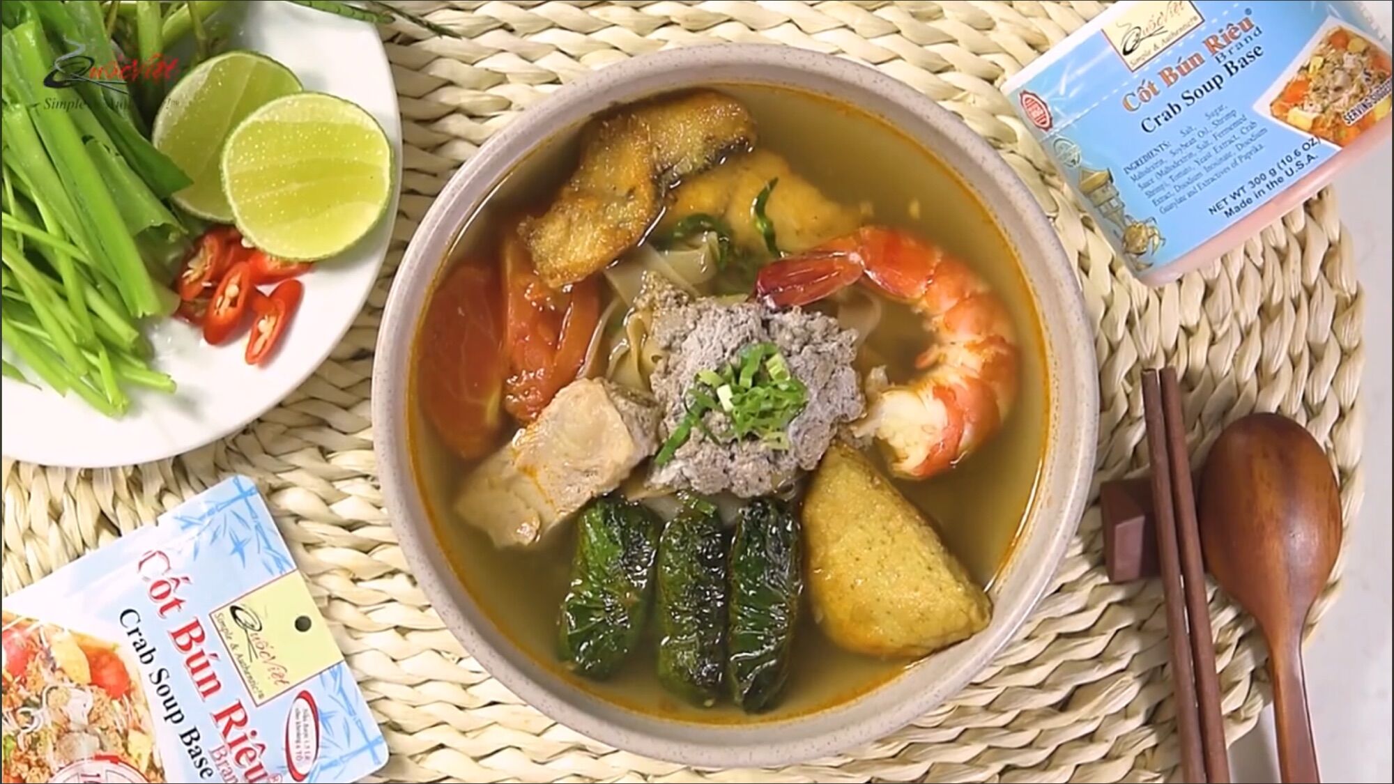 Cốt bún riêu Quốc Việt Foods 300gr