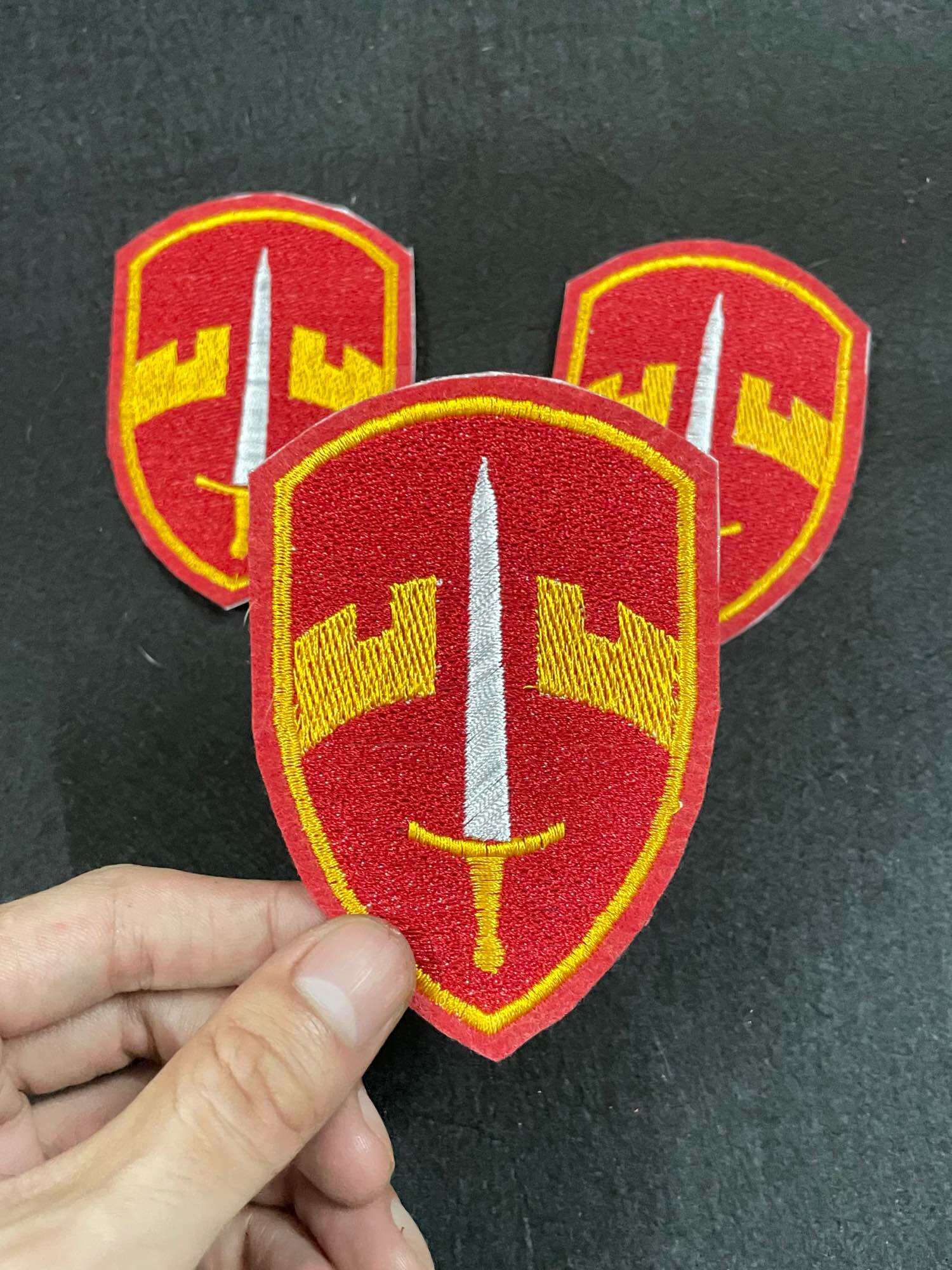 Patch thêu dán ủi phù hiệu MACV, miếng dán ủi nhiệt dành cho quần áo, miếng dán ủi quân đội