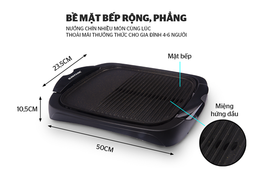 BẾP NƯỚNG ĐIỆN SUNHOUSE 4602