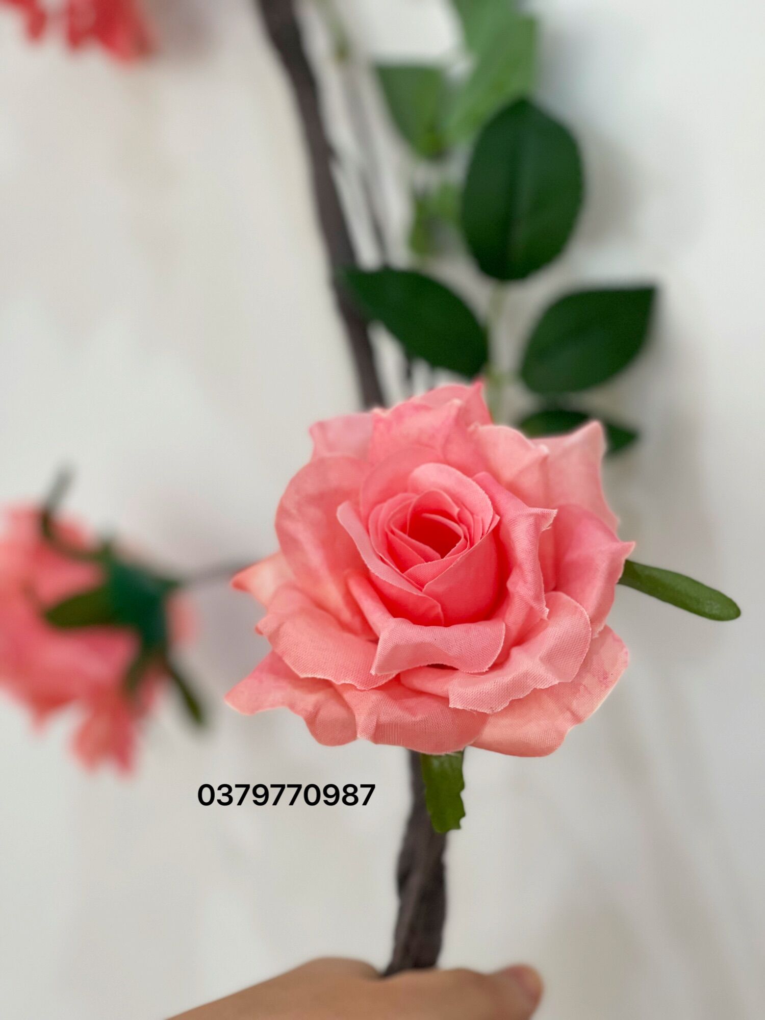 Dây Leo Hoa Hồng (Hàng Cao Cấp) - Hoa Lụa (giá 1 dây)