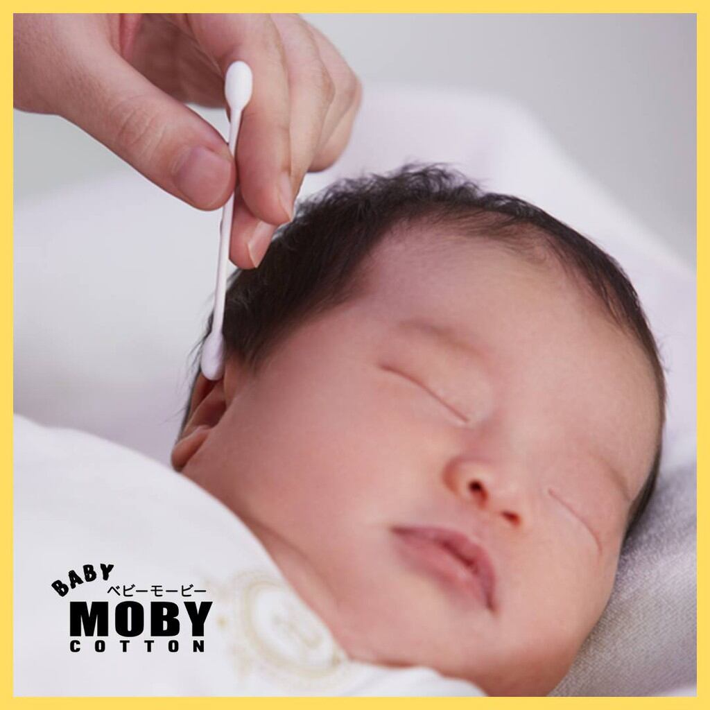 Bông tăm trẻ em Moby Baby cỡ nhỏ (150 chiếc/hộp)