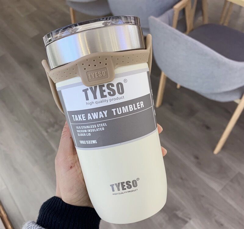 [Chính Hãng]  Ly Giữ Nhiệt Tyeso 550ML- 710ml  + ống Hút