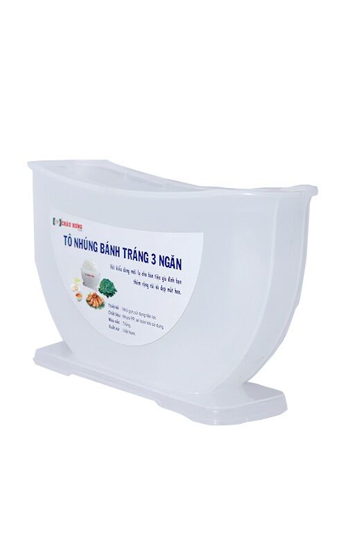 Dụng cụ nhúng bánh tráng 3 ngân nhựa chính hãng Châu Hưng Lớn