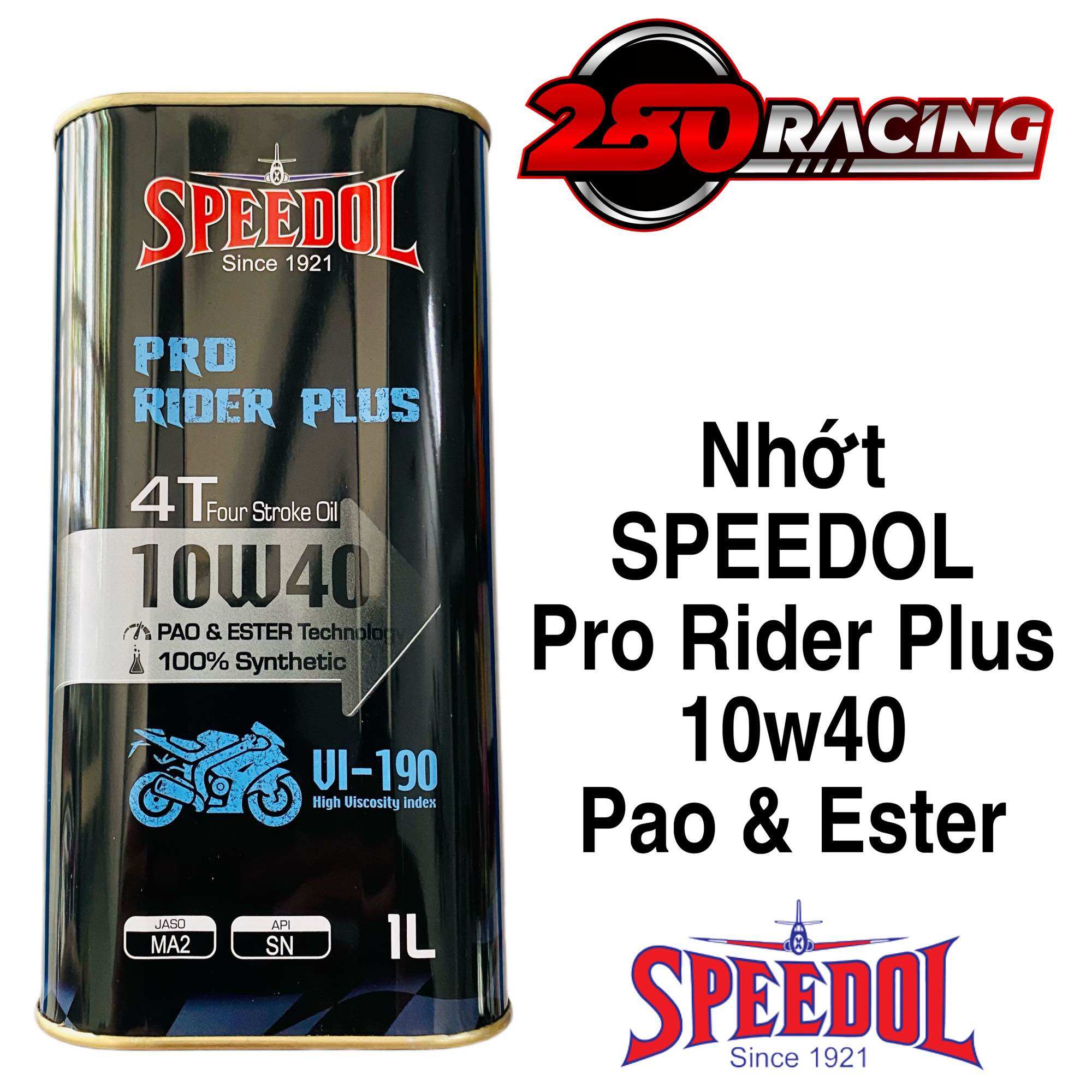 Nhớt speedol pro rider plus 10w40 pao & ester