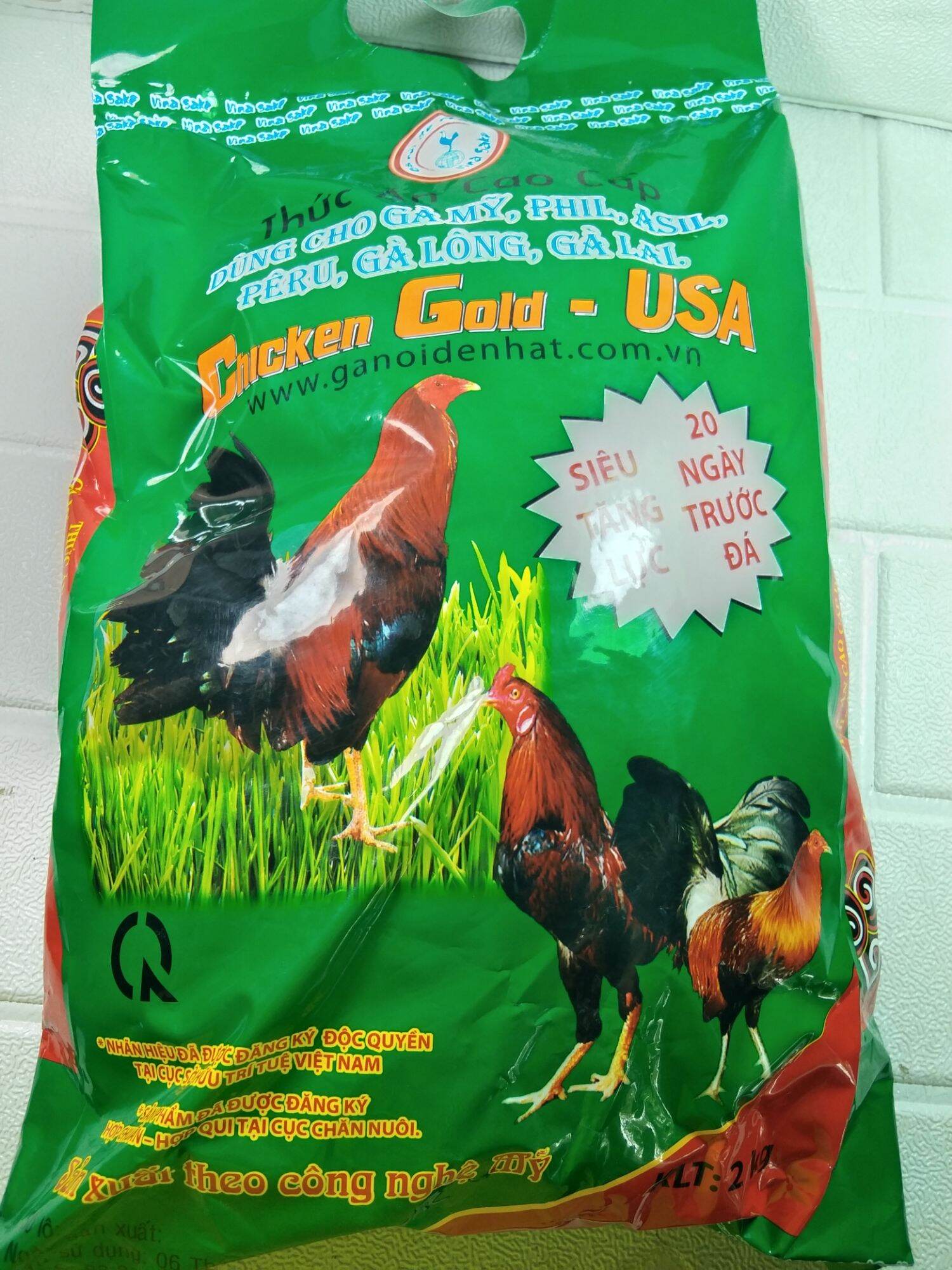 CÁM GÀ ĐÁ CHICKEN GOLD USA - THỨC ĂN CHO GÀ MỸ ASIL,PERU