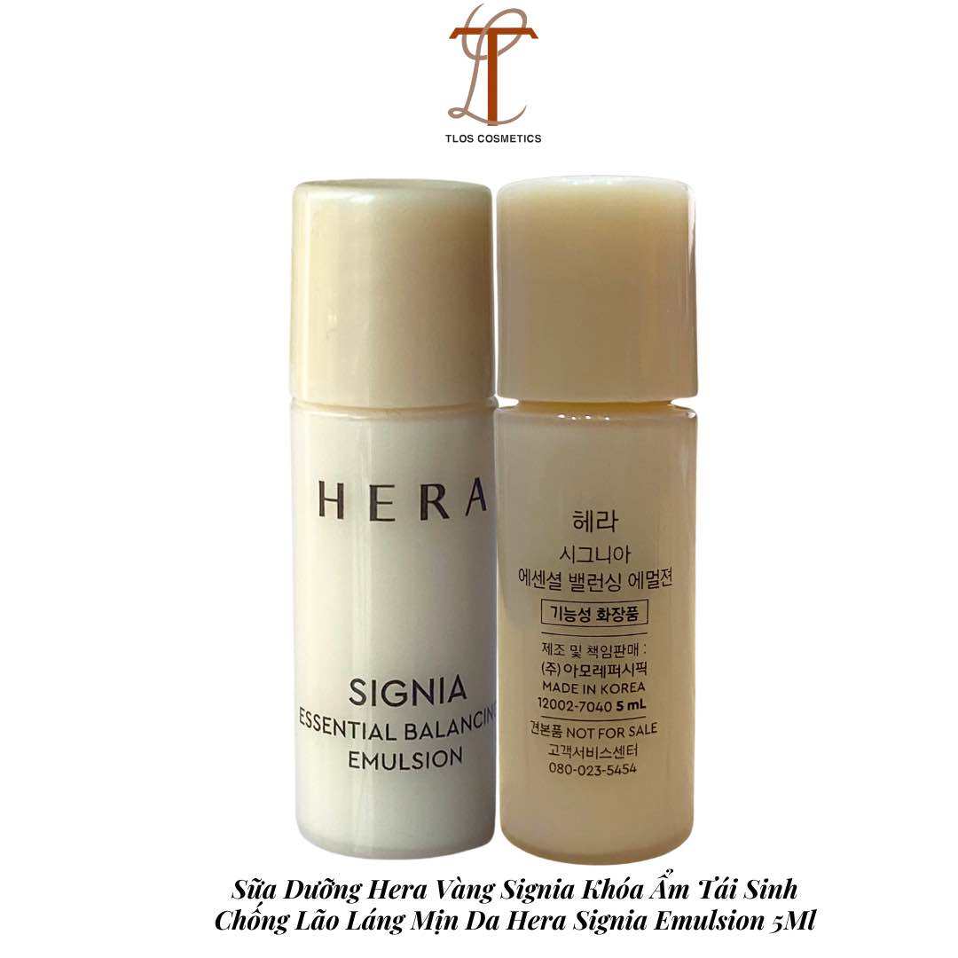 Sữa Dưỡng Hera Vàng Signia Khóa Ẩm Tái Sinh Chống Lão Láng Mịn Da Hera Signia Emulsion 5Ml