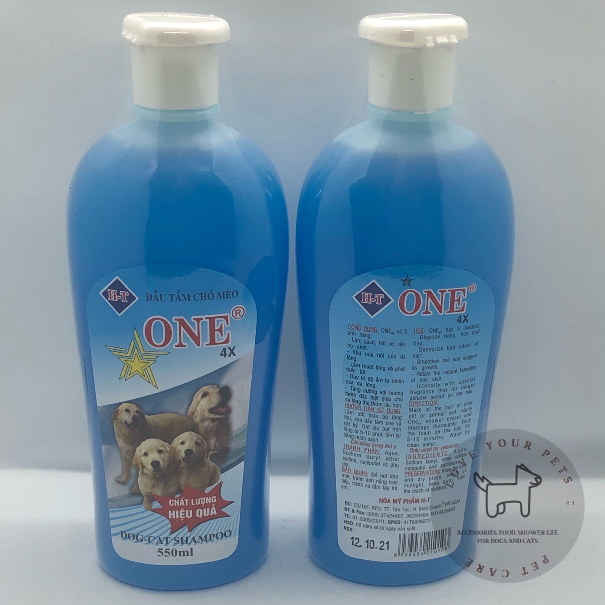 Sữa tắm One 4x thơm lâu dành cho thú cưng 550ml