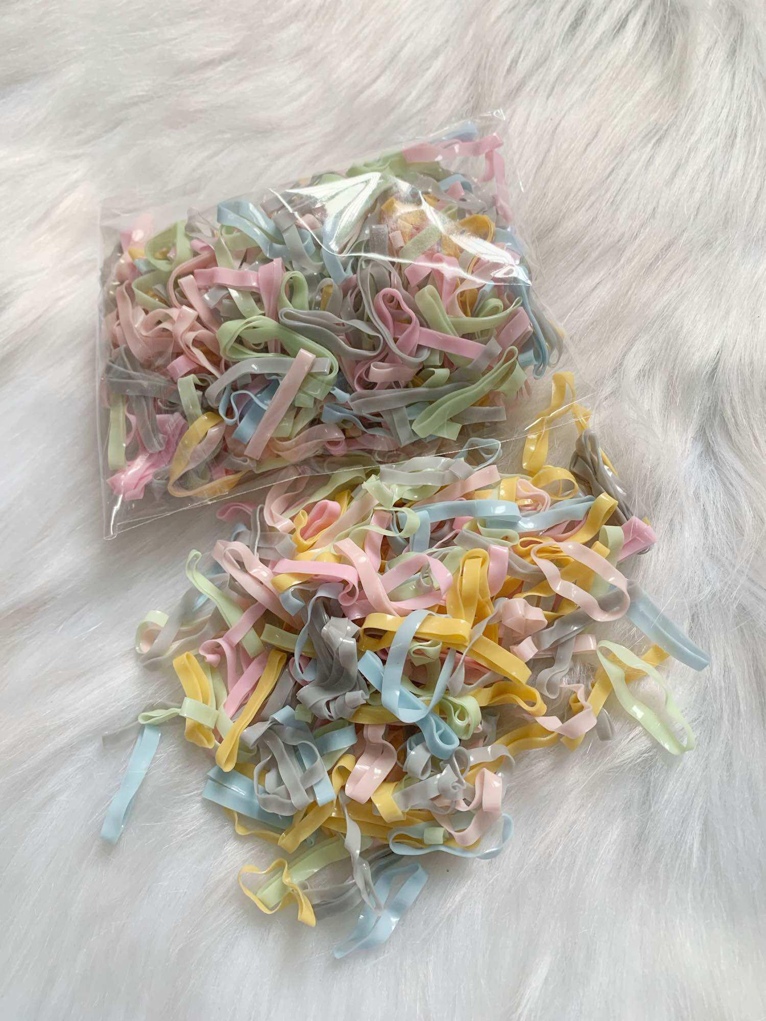 Dây thun cột tóc nhiều màu 100gr