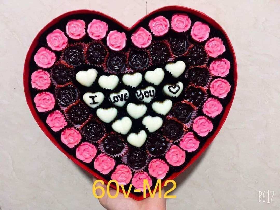 55 viên socola valentine theo yêu cầu