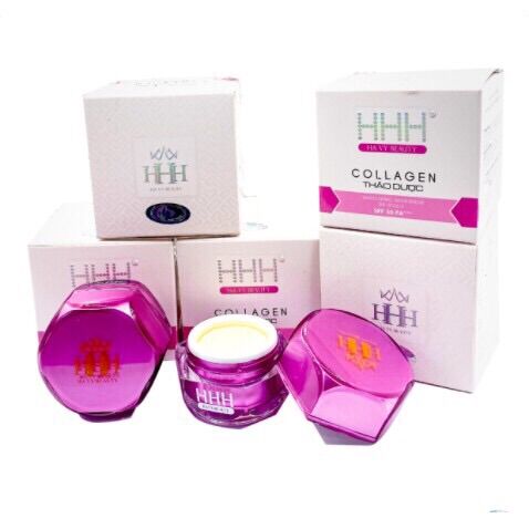 [HCM]Kem HHH Collagen Thảo Dược Mụn Nám Trắng Da 12g